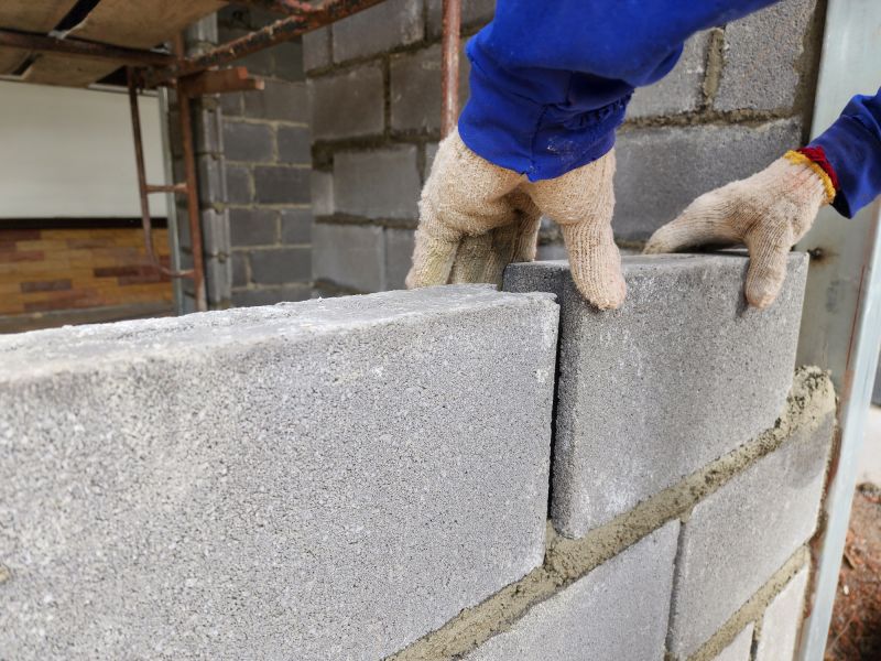 Cinder Block Wall Repair detail
