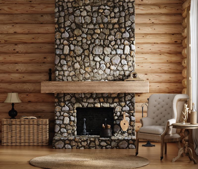 Stone Chimney Installation detail