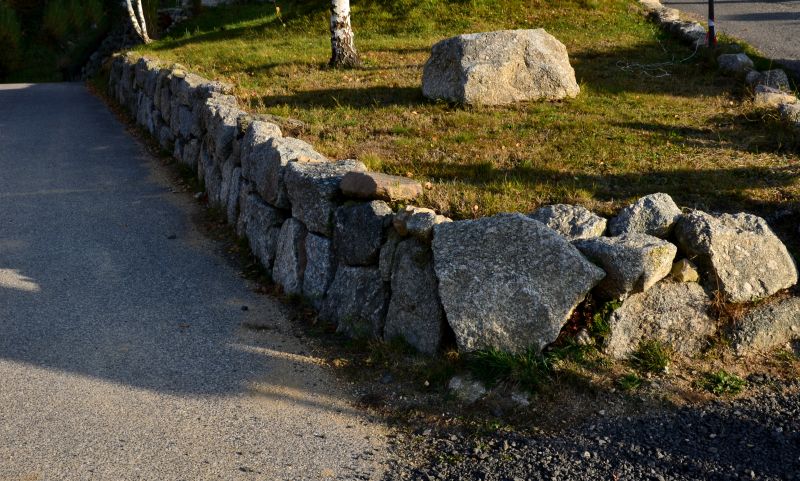 Stone Wall Hardscaping detail